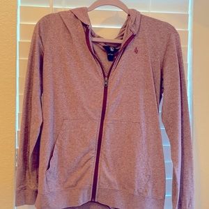 Volcom full-zip sweatshirt.